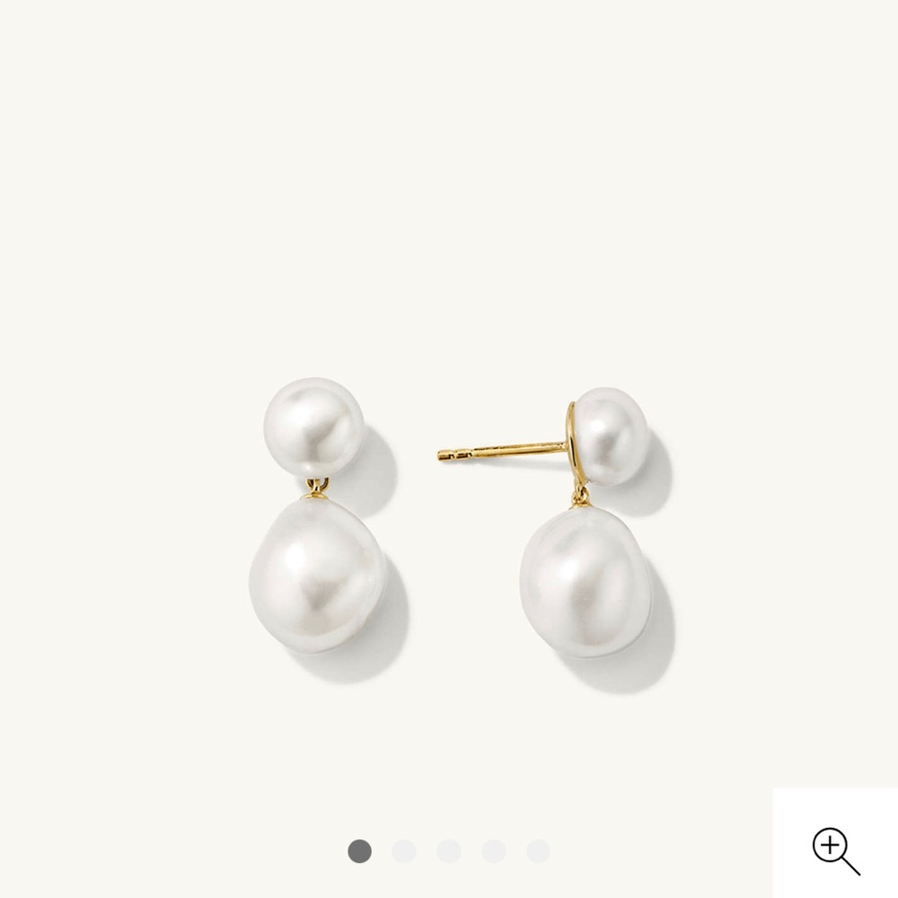 Mejuri Pearl Drop Earrings